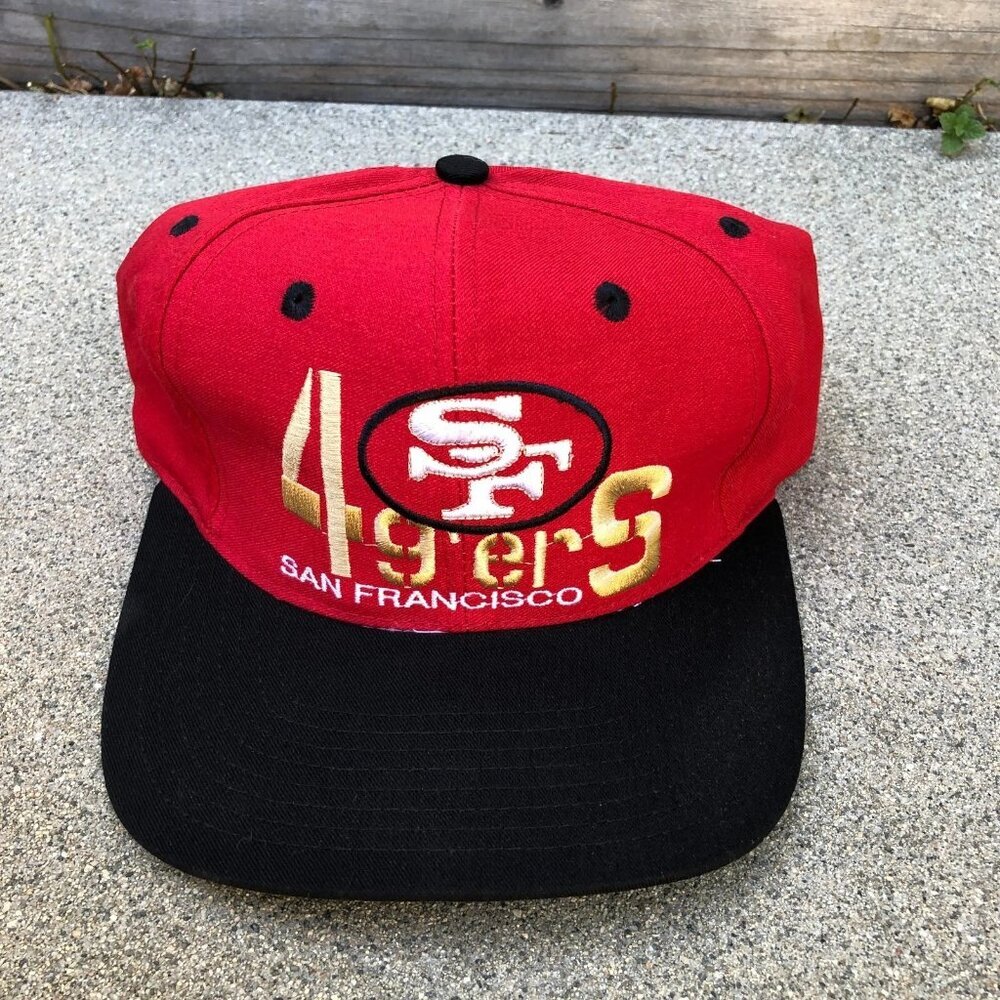 Vintage 90s ANNCO San Francisco 49ers Snapback Hat Team NFL Retro Cap​